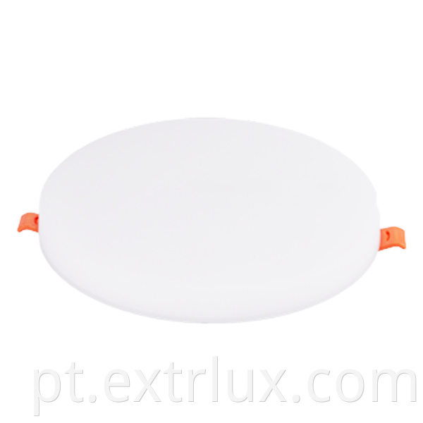 Recessed Round Iron Panel Light Top View